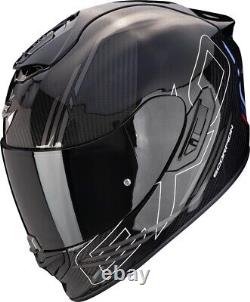 Scorpion Exo 1400 Evo II 2 Air Reika Carbon Black Silver Blue Full Helmet T M