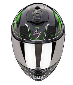Scorpion Exo-1400 Evo II Carbon Air Mirage Helmet (Black/Green) Size M 57