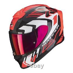 Scorpion Exo-R1 EVO Carbon Air Supra Helmet (Black/Red/White) SizeL(59)