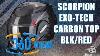 Scorpion Exo Tech Carbon Top Blk Red Motorcycle Helmet 360 4k Video Bikerheadz Co Uk