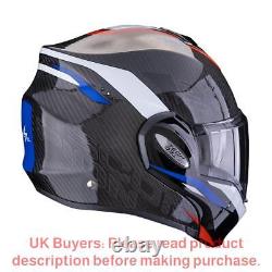 Scorpion Exo-Tech Evo Carbon Rover Black Red Blue Modular Helmet New! Free