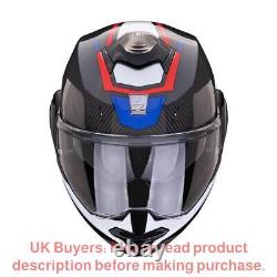 Scorpion Exo-Tech Evo Carbon Rover Black Red Blue Modular Helmet New! Free