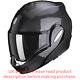 Scorpion Exo-Tech Evo Carbon Solid Black Modular Helmet New! Free Shipping