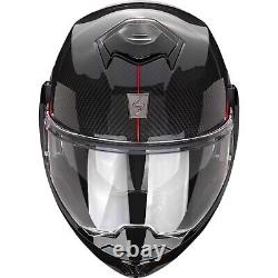 Scorpion Flip up Helmet Exo-Tech Evo Carbon Top Motorcycle Helmet with Sun Visor