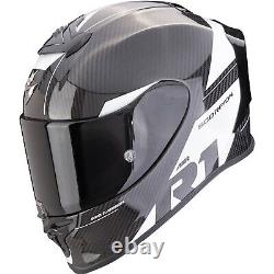 Scorpion Motorcycle Helmet L EXO-R1 Evo Carbon Air Rally Black White