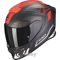 Scorpion Motorcycle Helmet M EXO-R1 Evo Carbon Air Supra Black White Matte