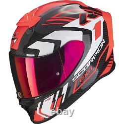 Scorpion Motorcycle Helmet Size L EXO-R1 Evo Carbon Air Supra Black-Red