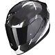 Scorpion Motorcycle Helmet Size XXL EXO-1400 Evo Carbon Air Kendal Black White