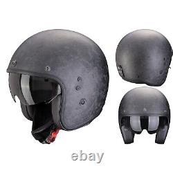Scorpion Motorcycle Jet Helmet M Belfast Evo Carbon Onyx Black Matte